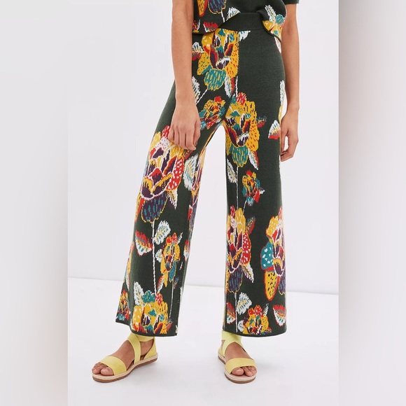 Farm Rio Anthropologie Margarita Floral Sweater Set Sz. XSMALL Petite - Picture 5 of 17